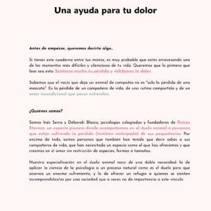 Cuaderno DIGITAL de acompañamiento en el duelo animal: imagen 2