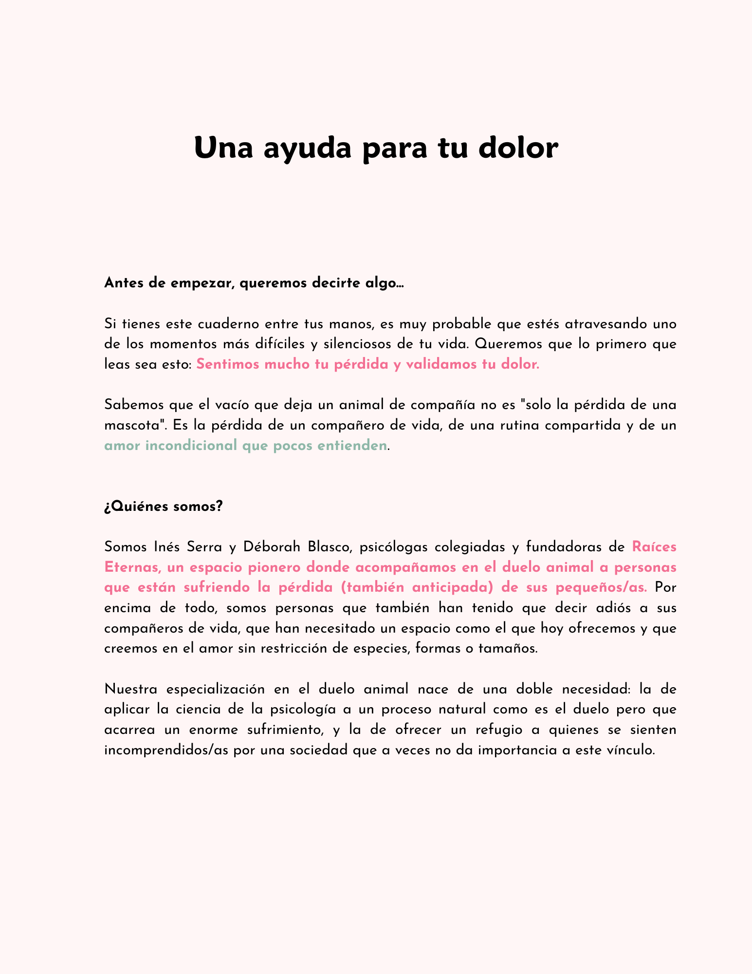 Cuaderno FÍSICO de acompañamiento en el duelo animal - Imagen 2